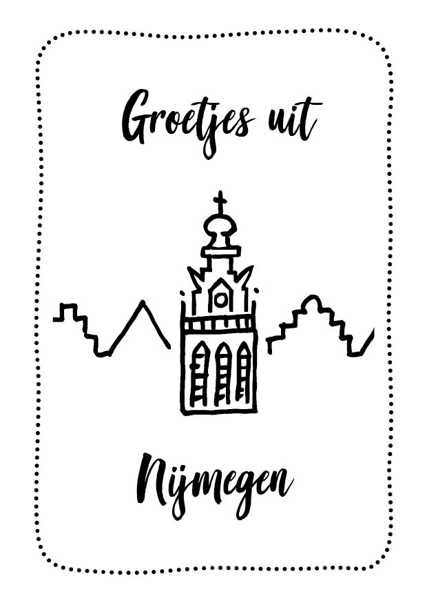 Kaart groeten uit Nijmegen St.Stevenskerk